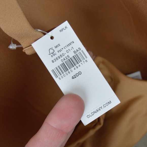 42DD Old Navy OLX Microfiber Full Coverage Underwire Bra, NWT Cocoa Mocha Color - Picture 2 of 9